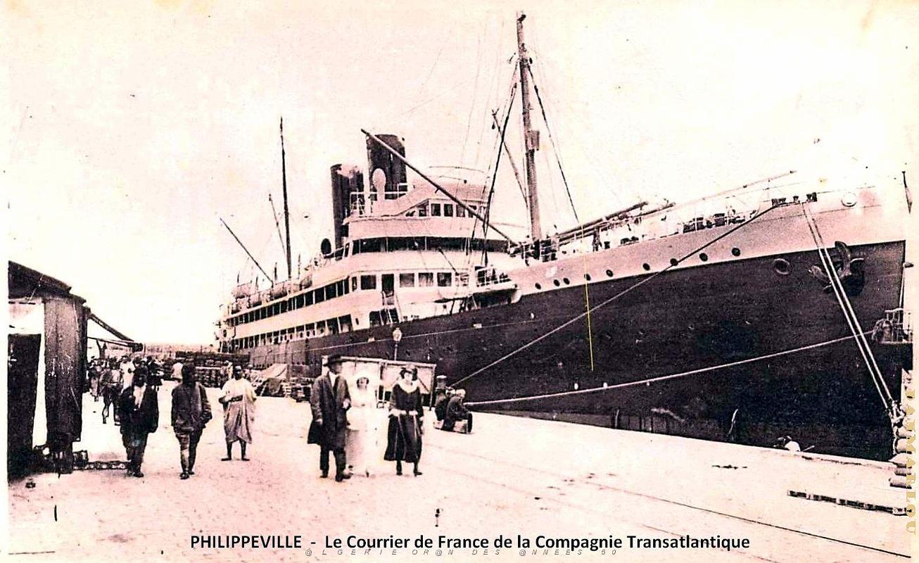 2466- Philippeville - Courrier de France de la Compagnie Transatlantique.jpg